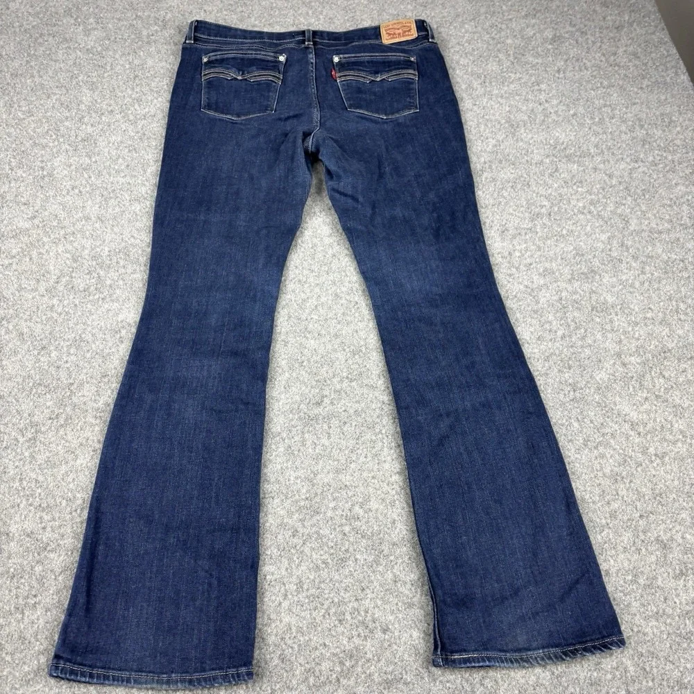 Levi's 715 Bootcut Jeans Women's‎ 32 Dark Wash Western Blue Denim Casual Rodeo